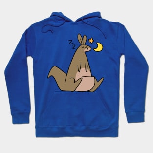 Sleeping Stars and Moon Kangaroo Hoodie